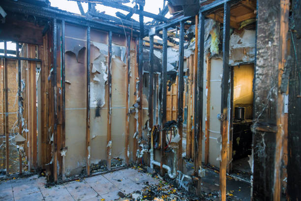 Professional Fire Damage Restoration technician working in Sarasota, FL